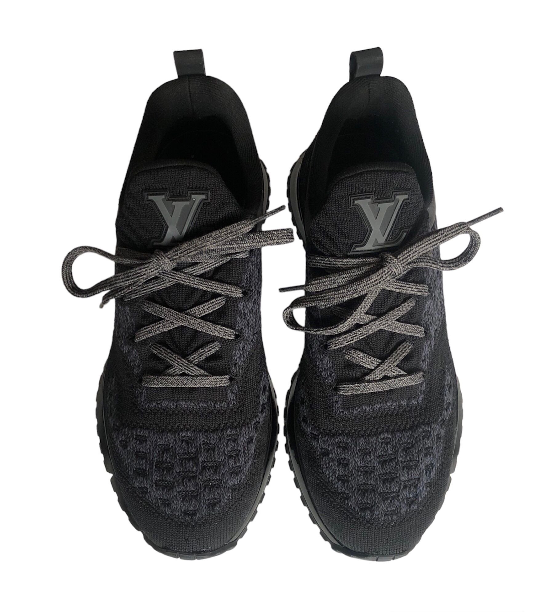 Authentic Black Louis Vuitton VNR Knit Sneakers
