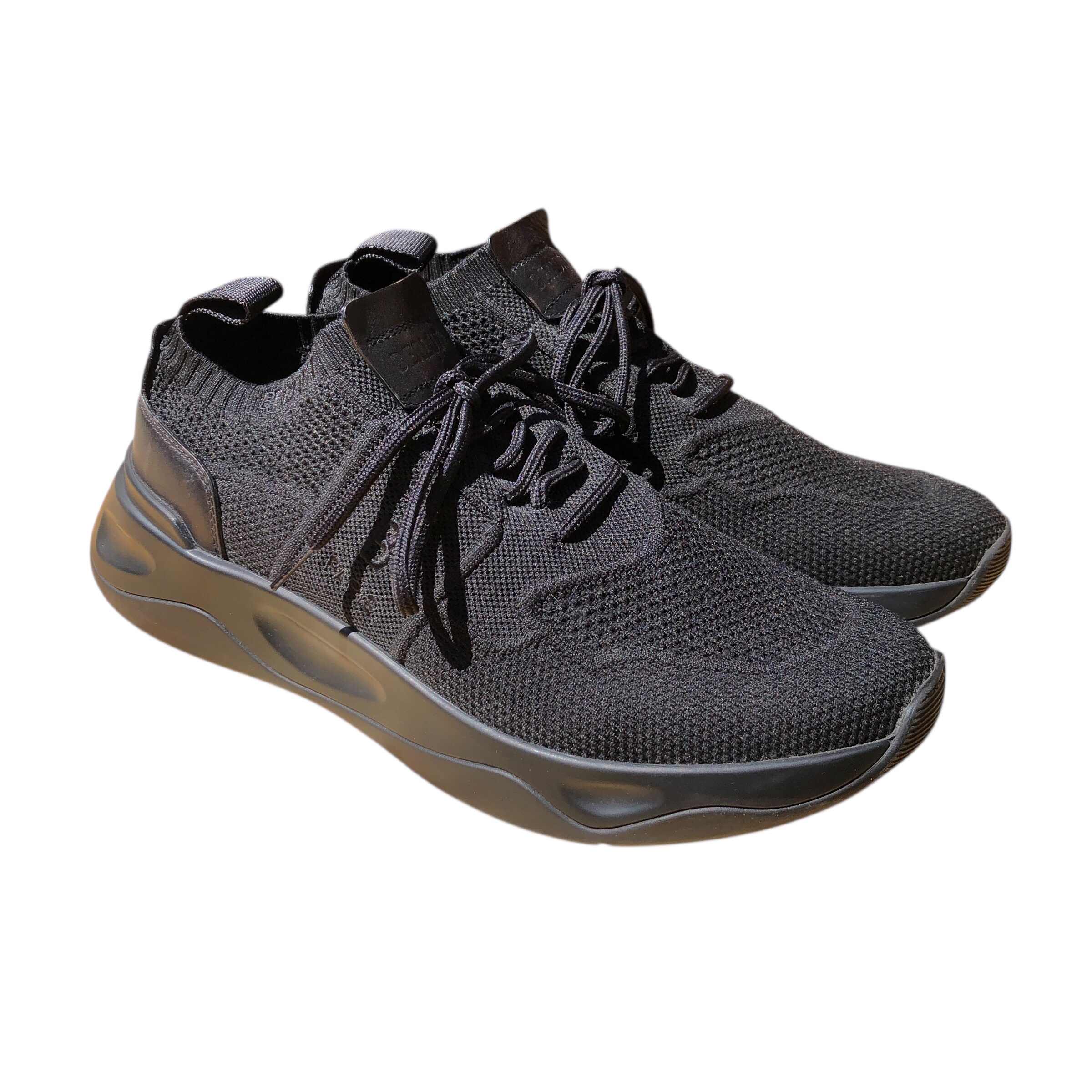 BERLUTI shadowknit triple black sneakers - 9.5(43.5)