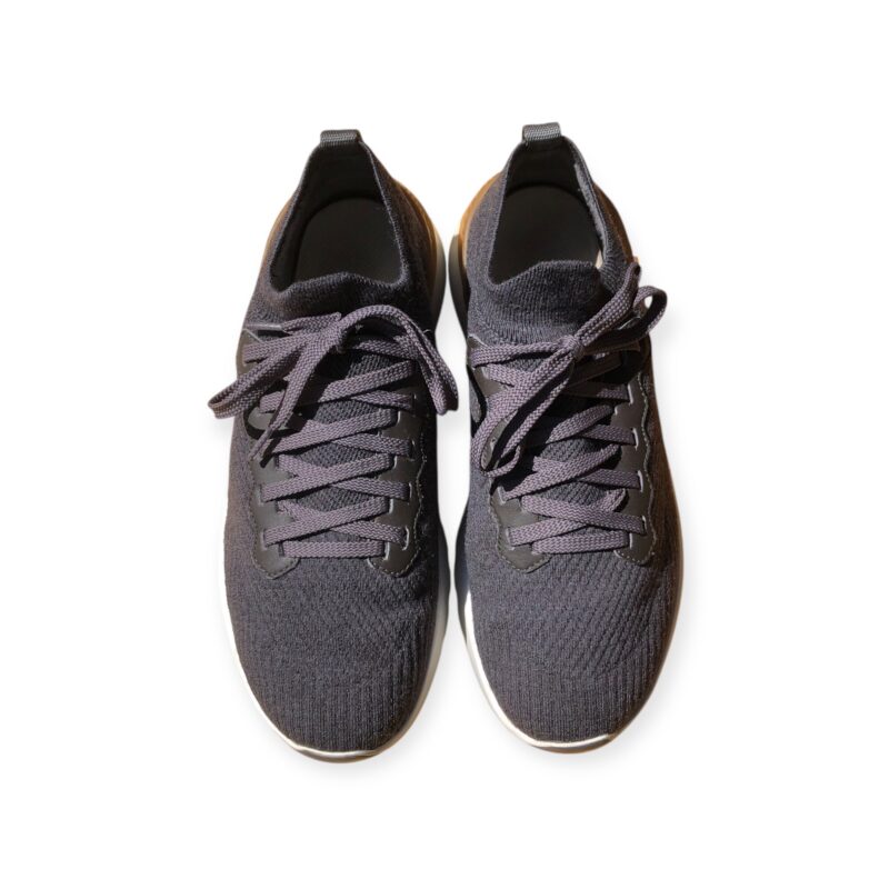 BRUNELLO CUCINELLI grey knitted lace up sneakers - 5(39) - Image 2