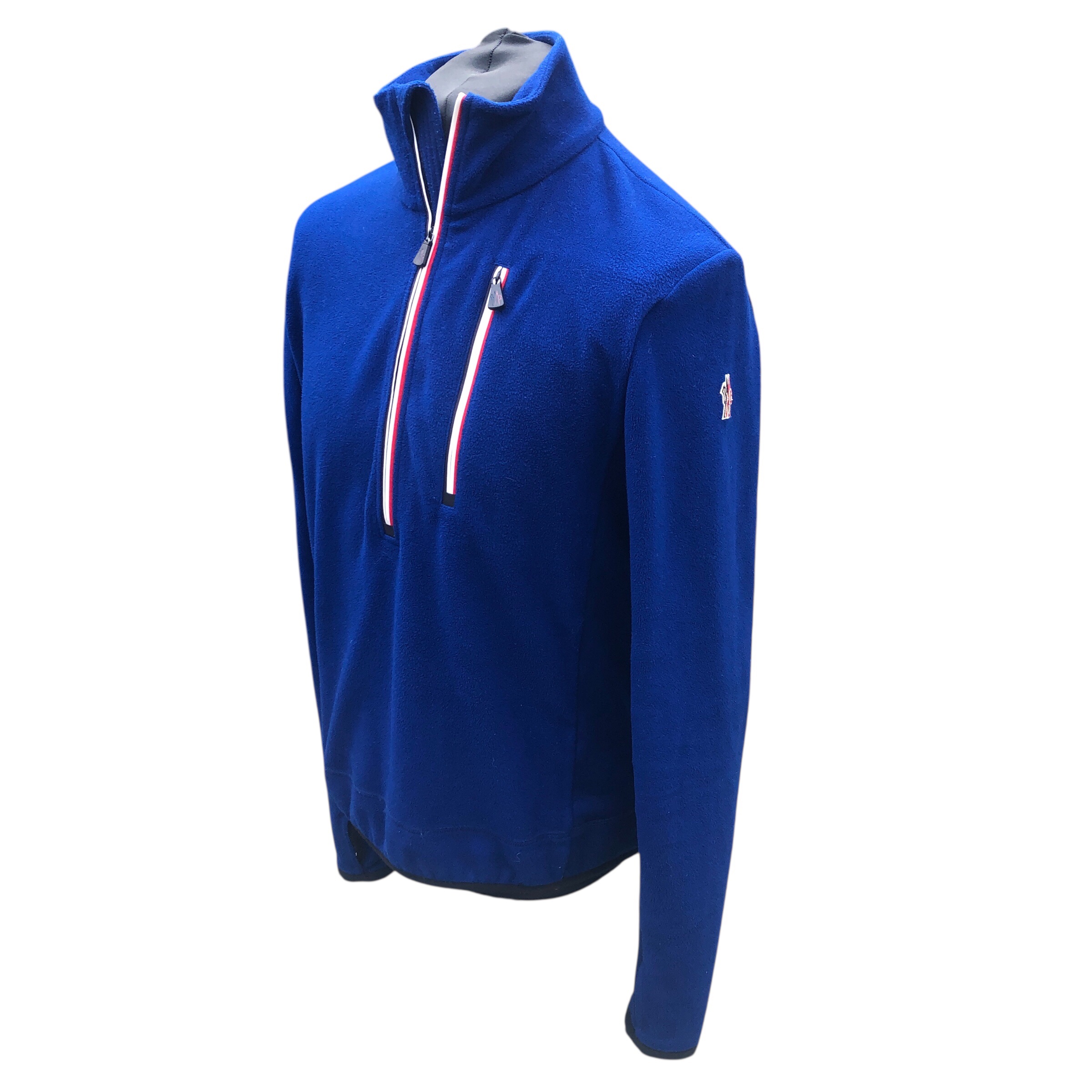 MONCLER maglia blue grenoble fleece (M)
